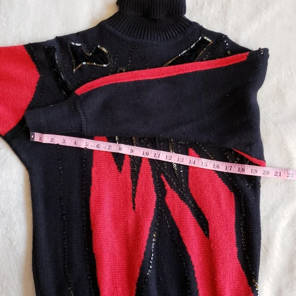 Vintage Velvet Sequin Beaded Maximalist Sweater - Picture 14 of 14